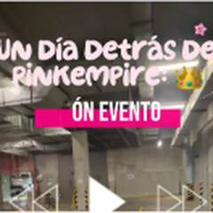 Portada del reel «Un día detrás de PinKempire», sobre el montaje de un evento